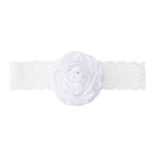 Load image into Gallery viewer, Newborn Baby Girls Headband Big Rose Flower Lace Headbands Newborn Infant Party Elastic Hairband Baby Hair Accessories