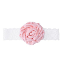 Load image into Gallery viewer, Newborn Baby Girls Headband Big Rose Flower Lace Headbands Newborn Infant Party Elastic Hairband Baby Hair Accessories