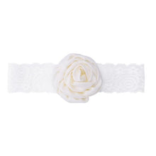Load image into Gallery viewer, Newborn Baby Girls Headband Big Rose Flower Lace Headbands Newborn Infant Party Elastic Hairband Baby Hair Accessories