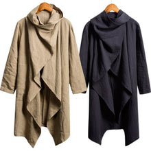 Load image into Gallery viewer, 2019 NEW Men Coats Long Outwear Shirts Long Sleeve Irregular Punk Hiphop Male Cloak Casual Trench Mantle Hoody Fashion Coats