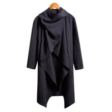 Load image into Gallery viewer, 2019 NEW Men Coats Long Outwear Shirts Long Sleeve Irregular Punk Hiphop Male Cloak Casual Trench Mantle Hoody Fashion Coats